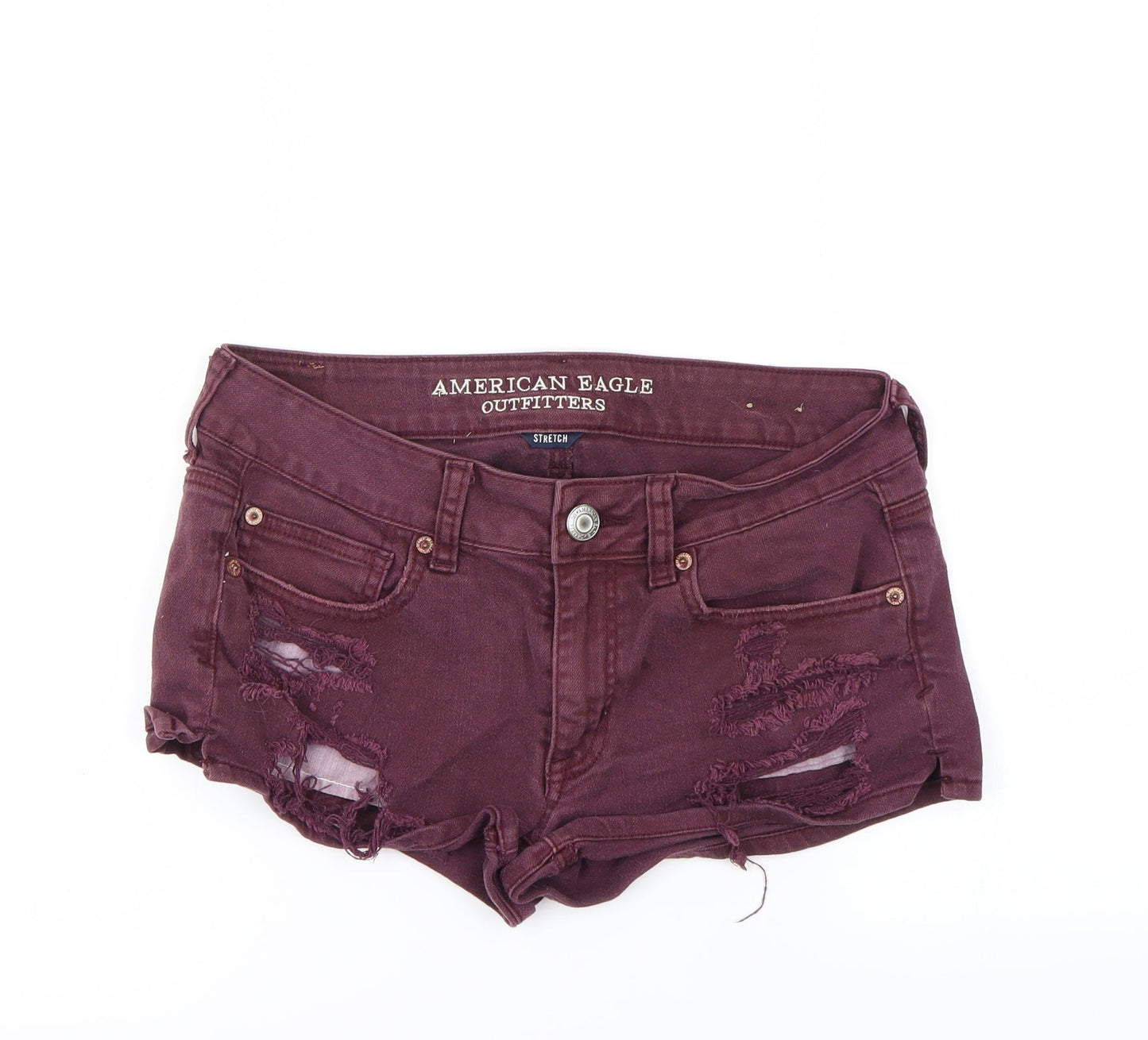 American Eagle Outfitters Womens Pink   Cut-Off Shorts Size 28 in