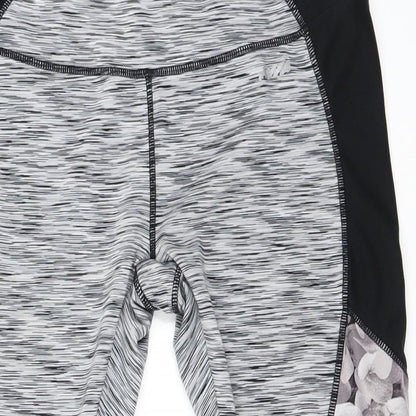 Womens UK Size S Preworn  Cropped Grey Leggings