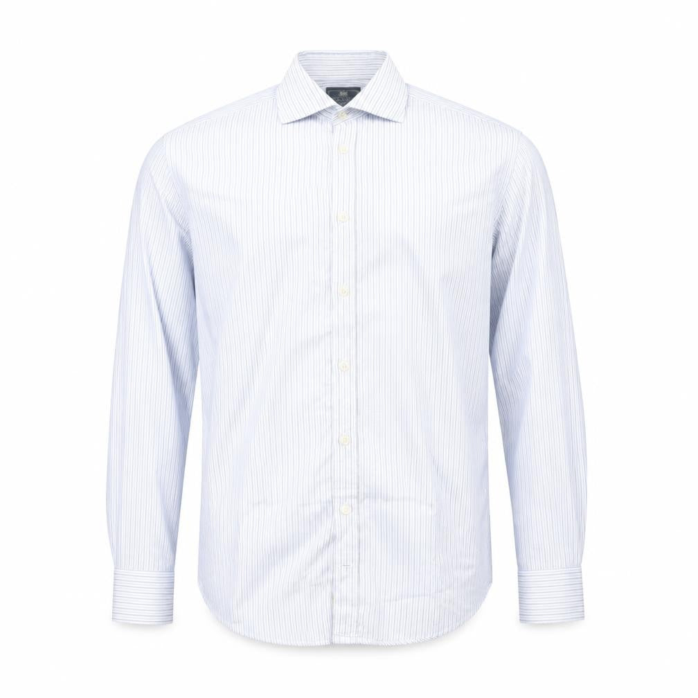 Mens UK Size 34 Hawes & Curtis Blue  Button-Up Long Sleeve Casual Shirt