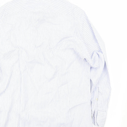 Mens UK Size 34 Hawes & Curtis Blue  Button-Up Long Sleeve Casual Shirt