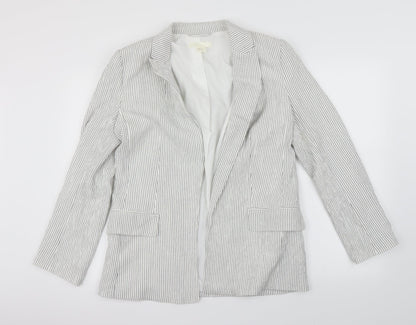 H&M Womens White   Jacket Blazer Size 8