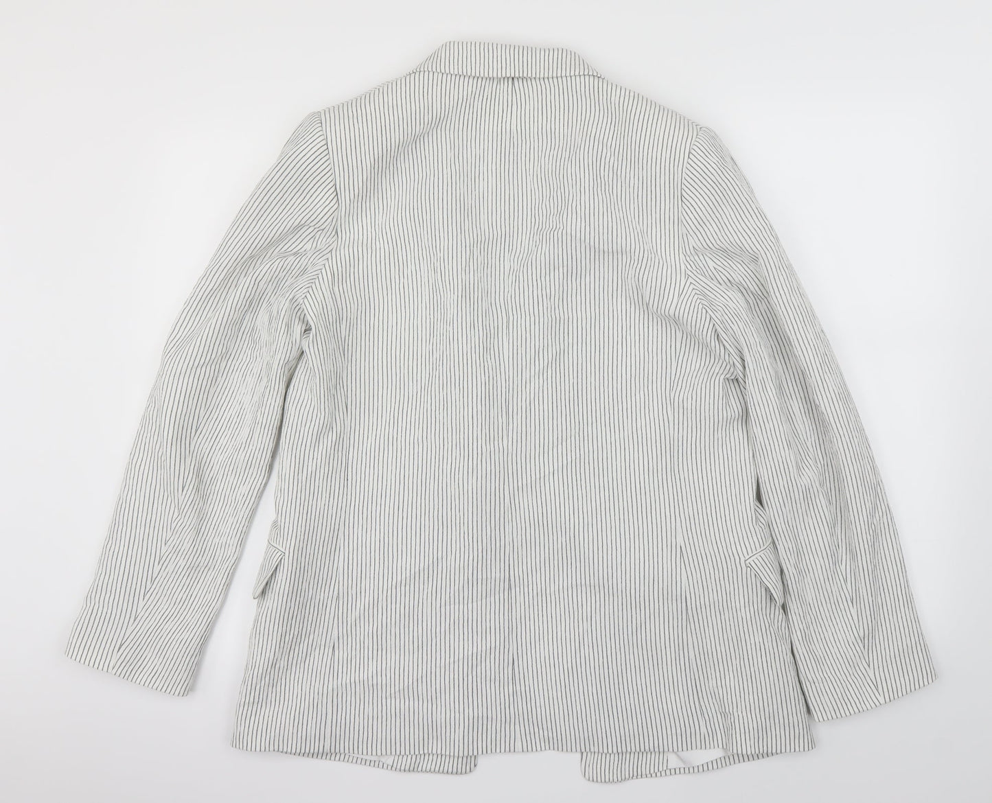 H&M Womens White   Jacket Blazer Size 8