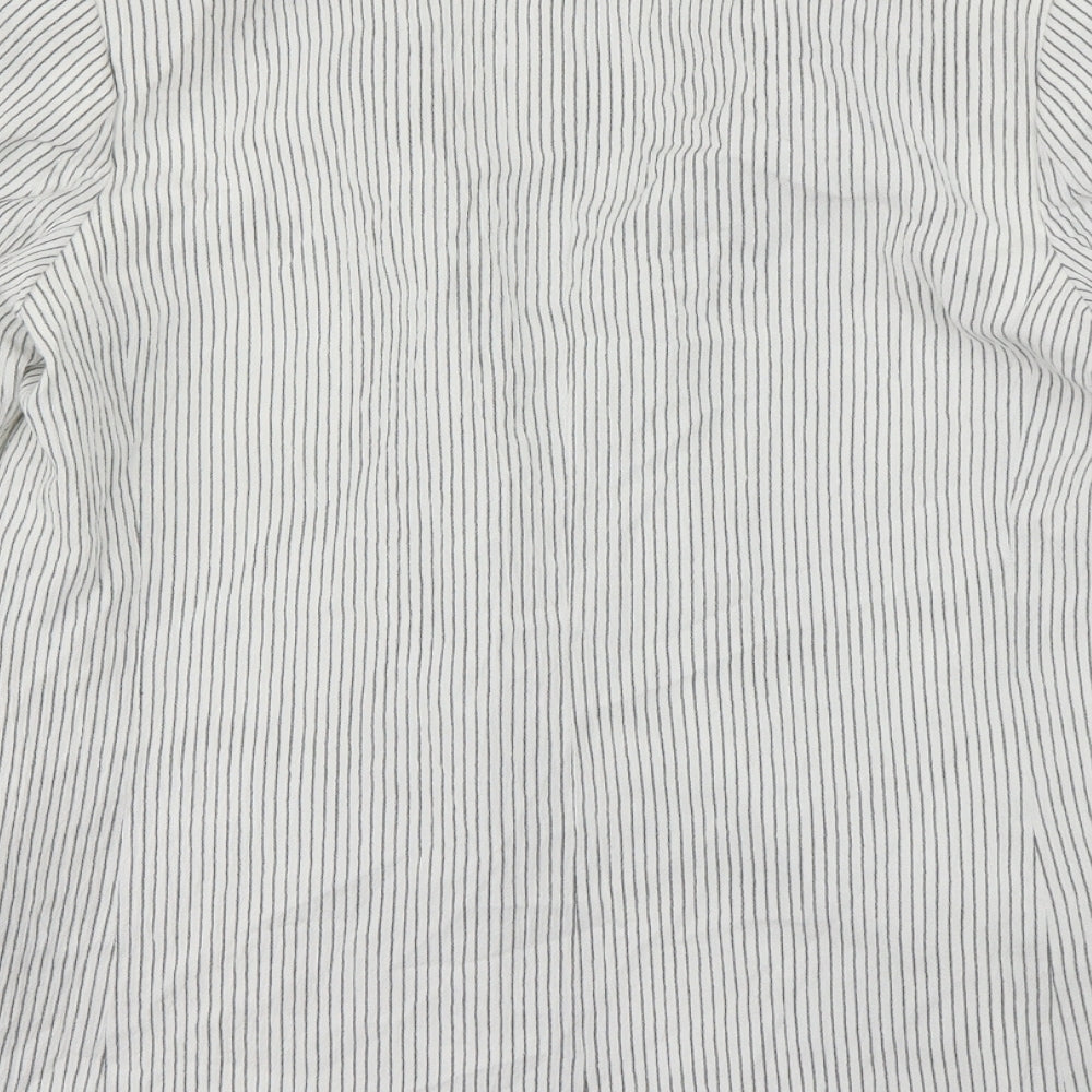 H&M Womens White   Jacket Blazer Size 8