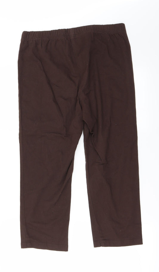 BM Womens Brown   Trousers  Size 12 L22 in