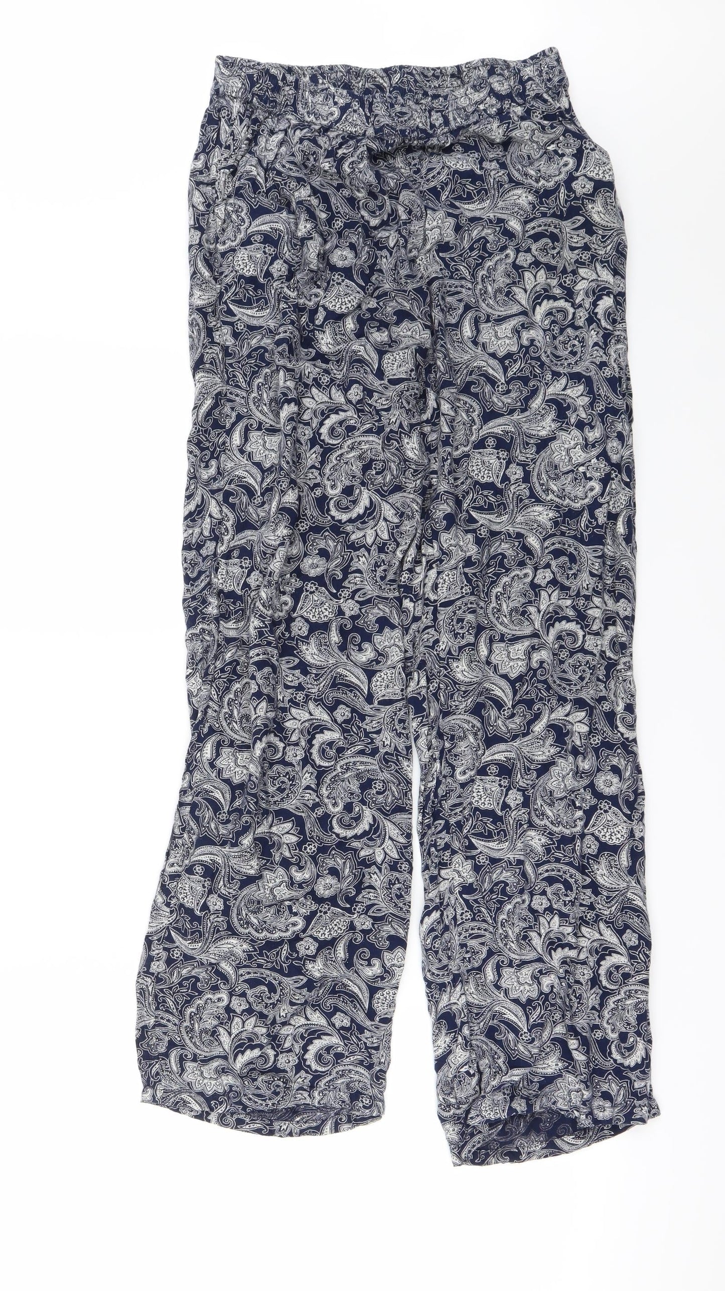 louise marnay Womens Blue Floral  Trousers  Size 12 L25 in
