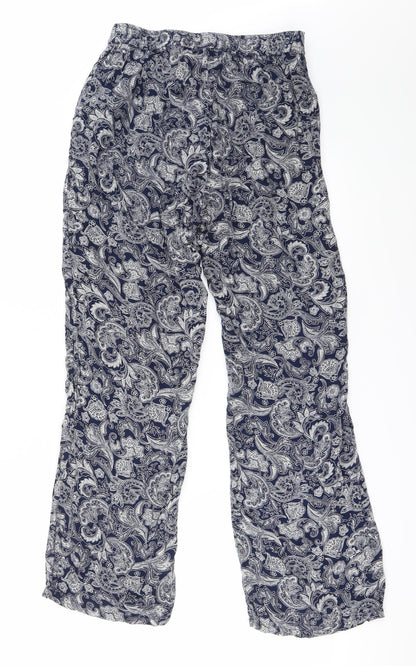 louise marnay Womens Blue Floral  Trousers  Size 12 L25 in