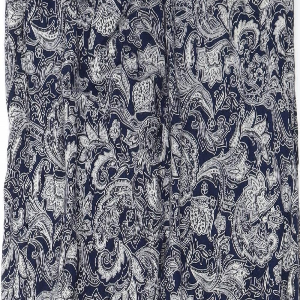 louise marnay Womens Blue Floral  Trousers  Size 12 L25 in