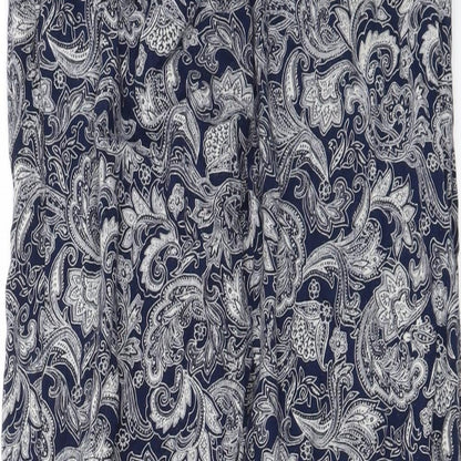 louise marnay Womens Blue Floral  Trousers  Size 12 L25 in