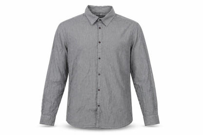 Mens UK Size L Sandstone Grey  Button-Up Long Sleeve Casual Shirt