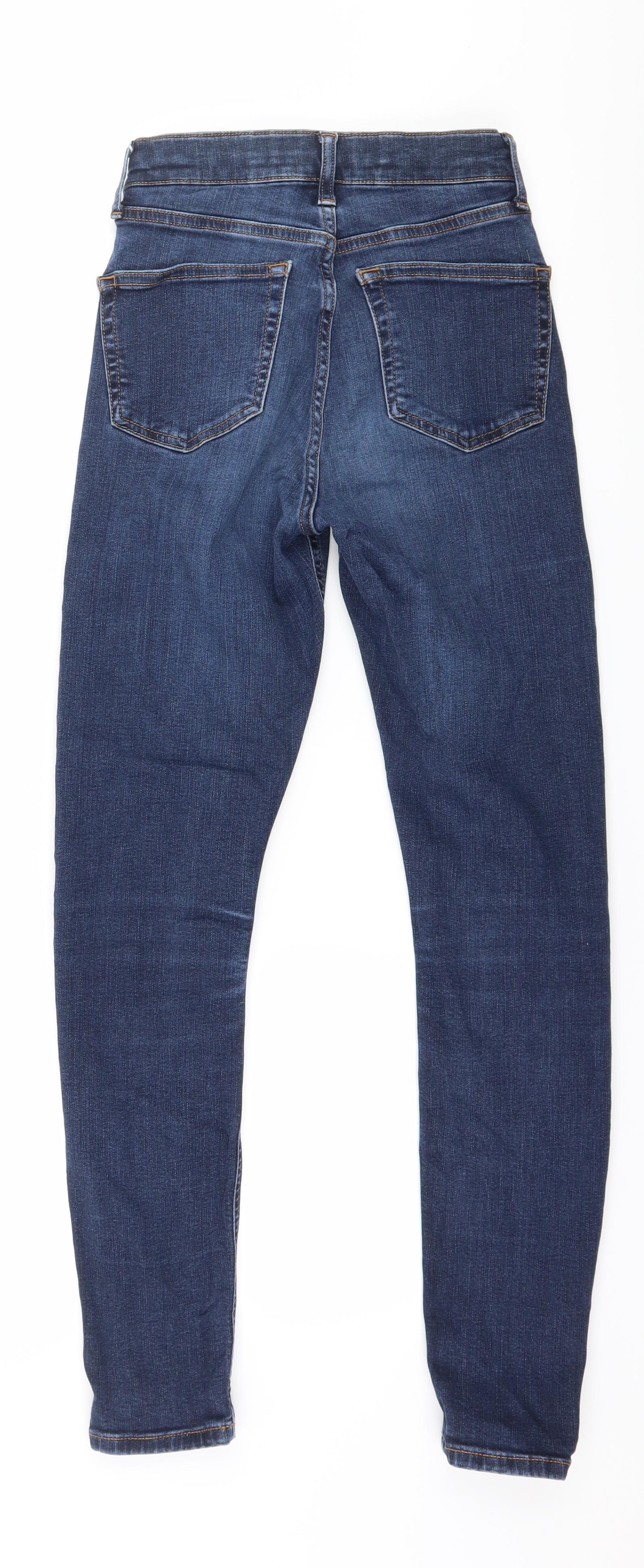 Womens UK Size 26 in Topshop Regular Fit Skinny Blue Jeans