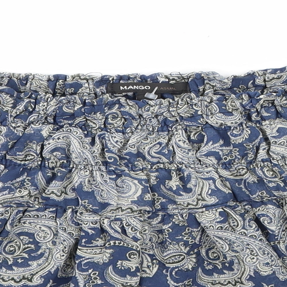 Mango Womens Blue   Mini Skirt Size S