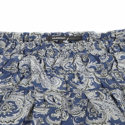 Mango Womens Blue   Mini Skirt Size S