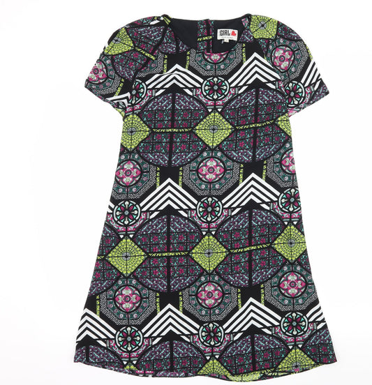 River Island Womens Black Geometric  Sheath  Size 10