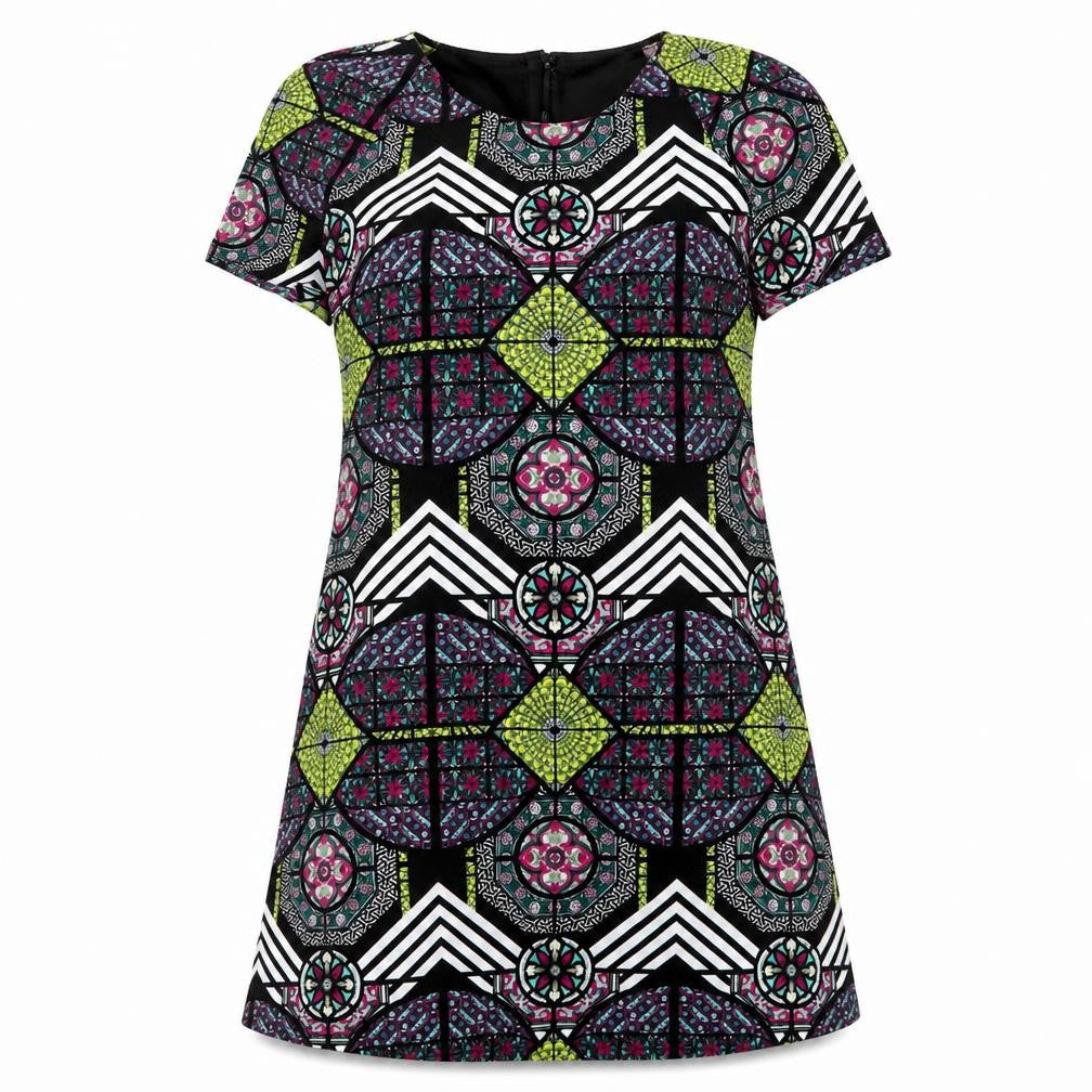 River Island Womens Black Geometric  Sheath  Size 10