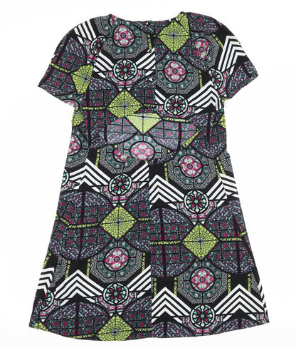 River Island Womens Black Geometric  Sheath  Size 10