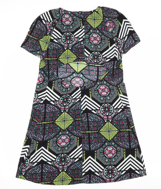 River Island Womens Black Geometric  Sheath  Size 10