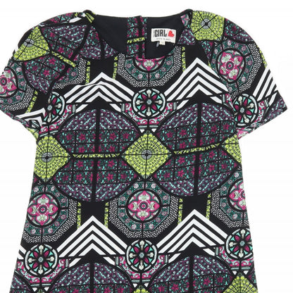 River Island Womens Black Geometric  Sheath  Size 10