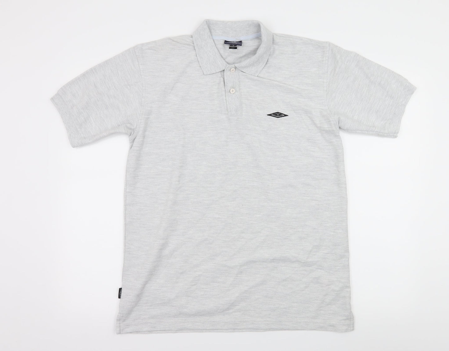 Umbro Mens Grey  Jersey  Polo Size M