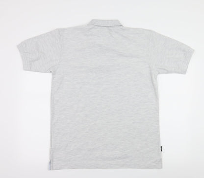 Umbro Mens Grey  Jersey  Polo Size M