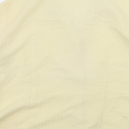 Womens UK Size 16 Dorothy Perkins Yellow Basic Button-Up