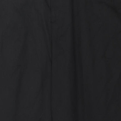Mens UK Size 38 in Cedar Wood State Regular Fit  Black Trousers