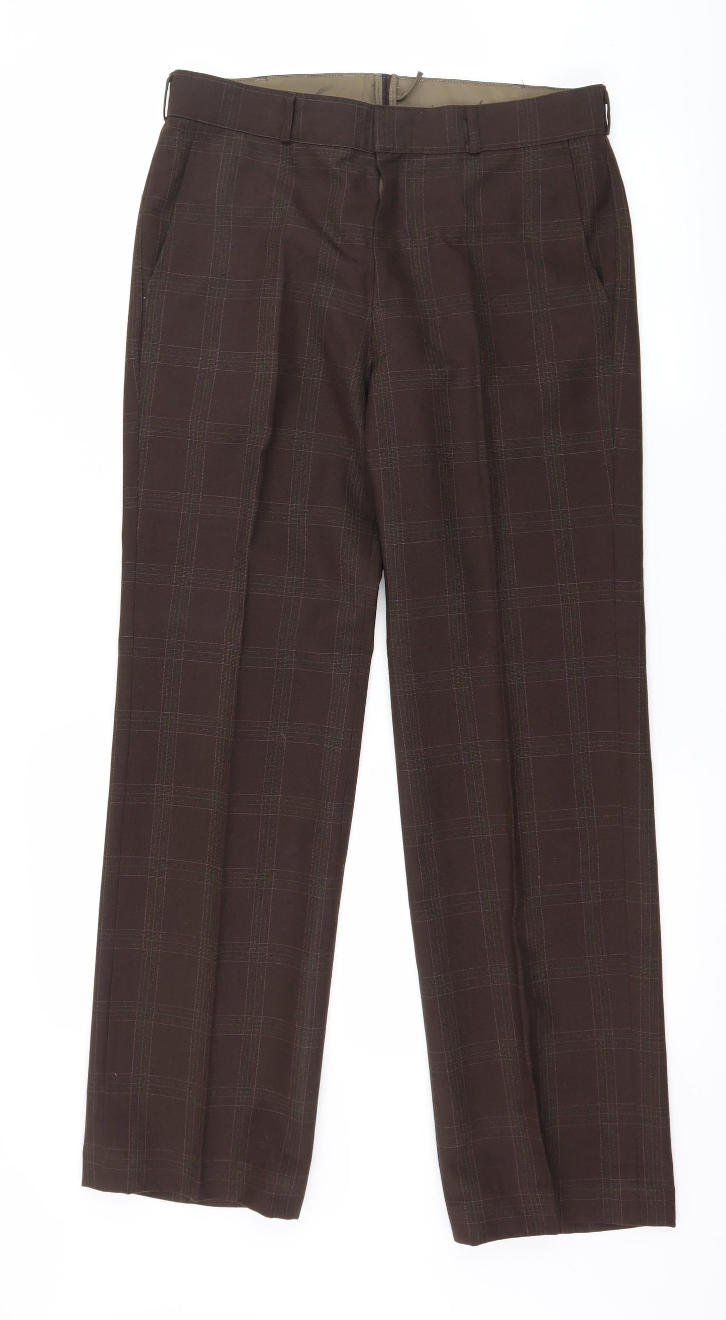 Womens UK Size 32 in Preworn Regular Fit  Brown Trousers