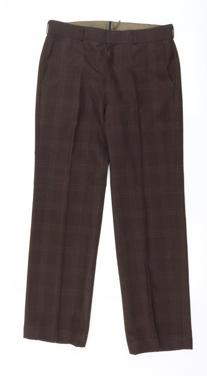 Womens UK Size 32 in Preworn Regular Fit  Brown Trousers