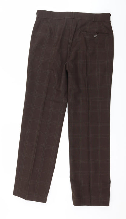 Womens UK Size 32 in Preworn Regular Fit  Brown Trousers