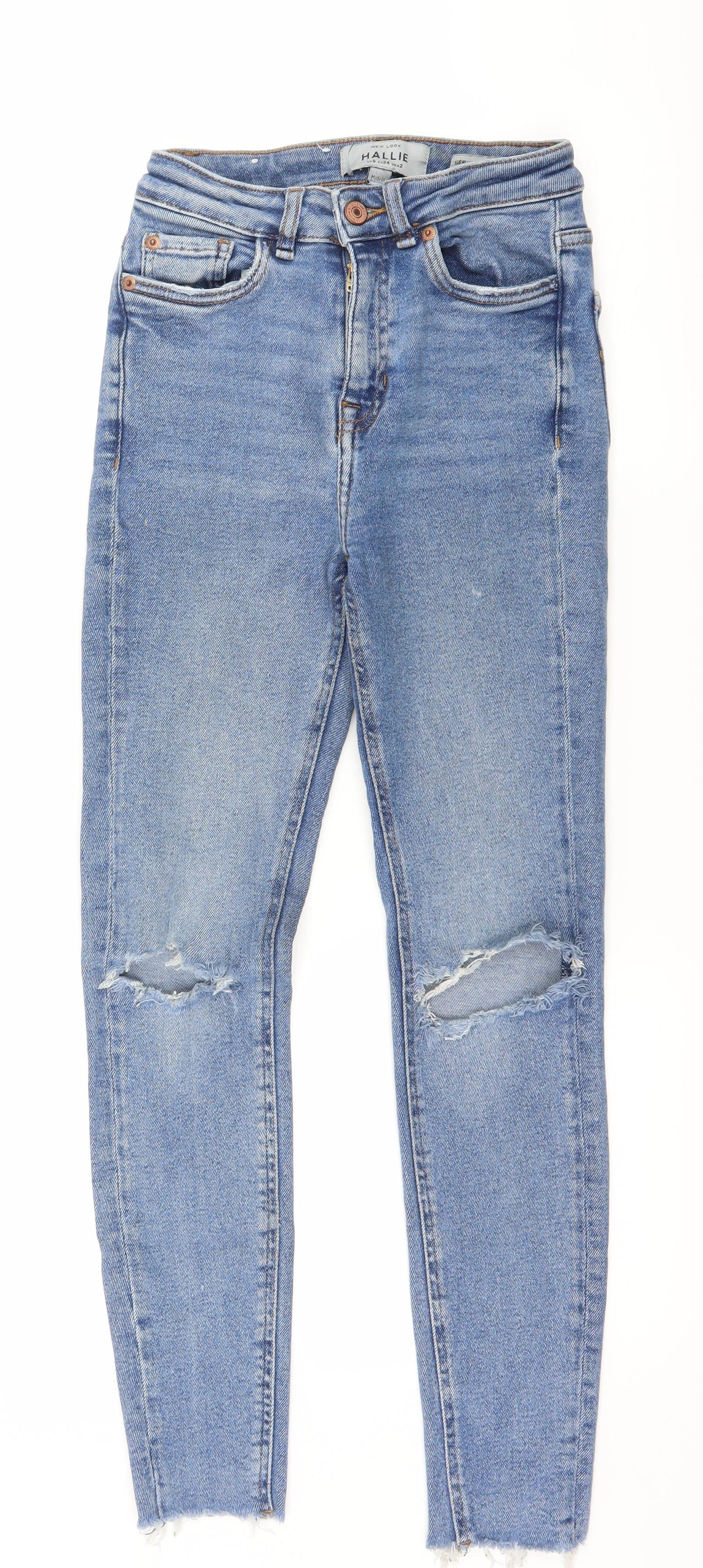 New Look Womens Blue  Denim Skinny Jeans Size 6 L26 in