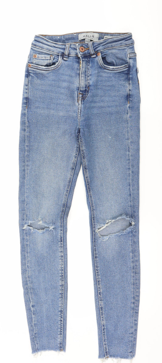 New Look Womens Blue  Denim Skinny Jeans Size 6 L26 in