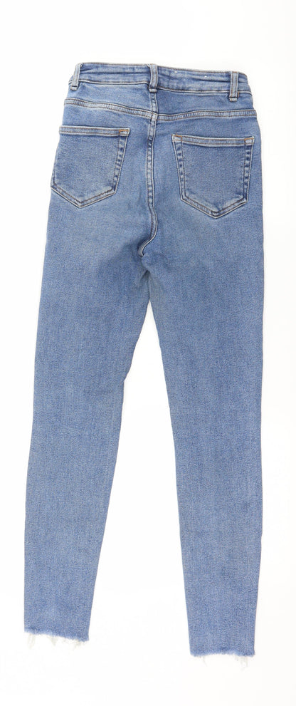 New Look Womens Blue  Denim Skinny Jeans Size 6 L26 in