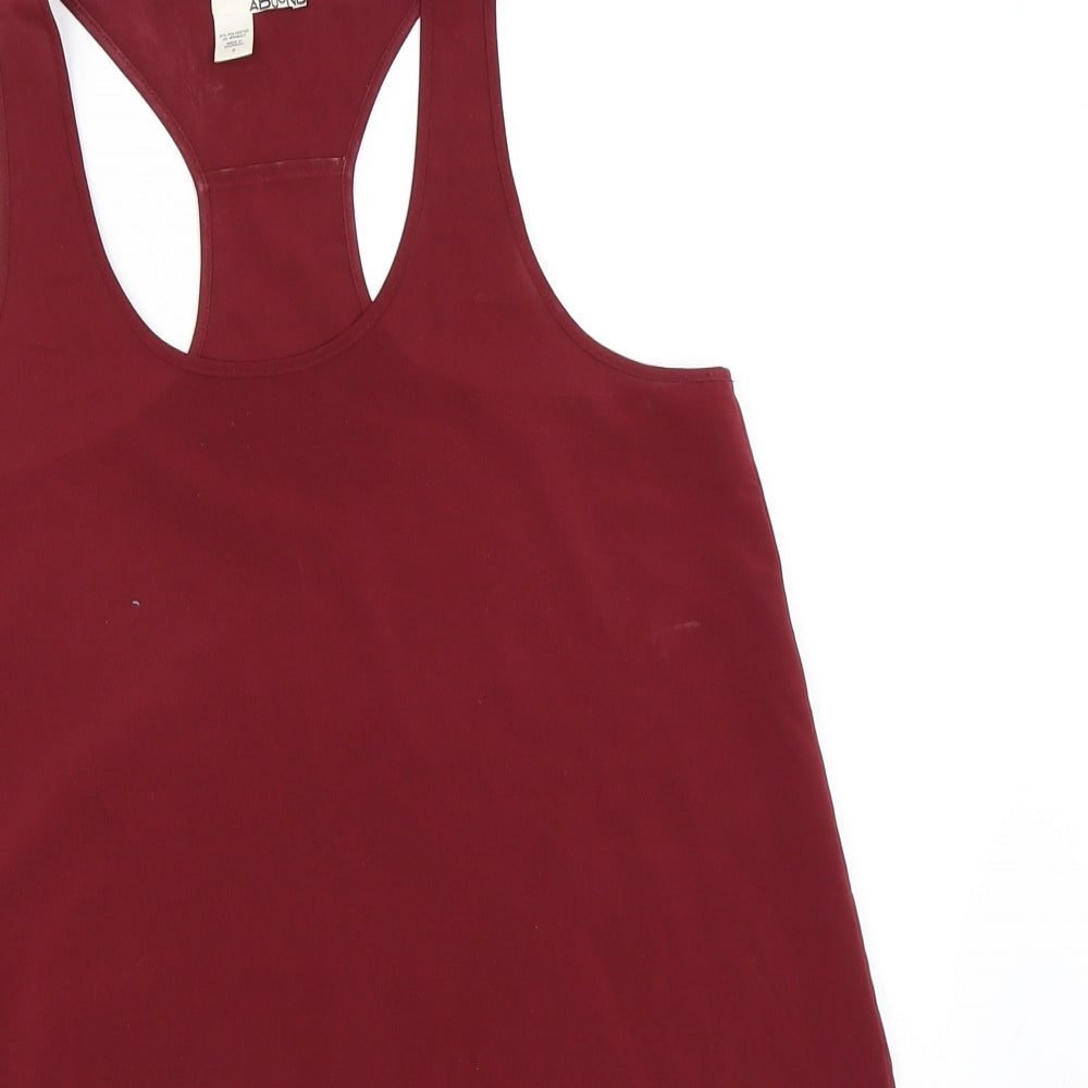 ABOUND Womens Red   Basic Tank Size S