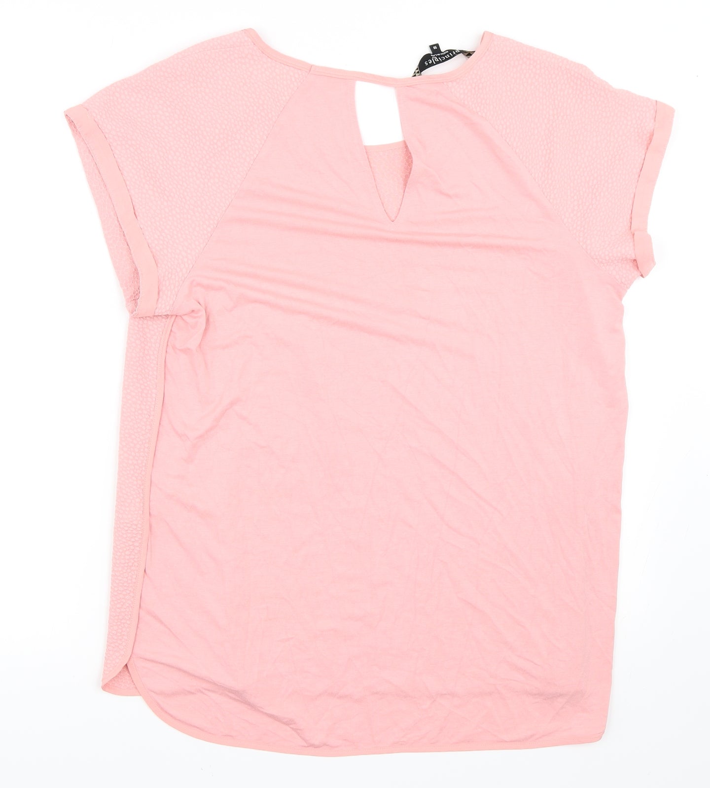 Principles Womens Pink   Basic T-Shirt Size 16