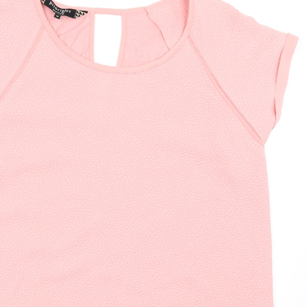 Principles Womens Pink   Basic T-Shirt Size 16