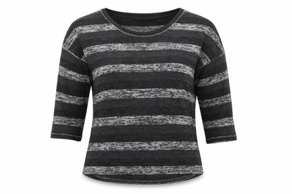 Marks & Spencer Womens Grey Striped  Pullover Jumper Size 10