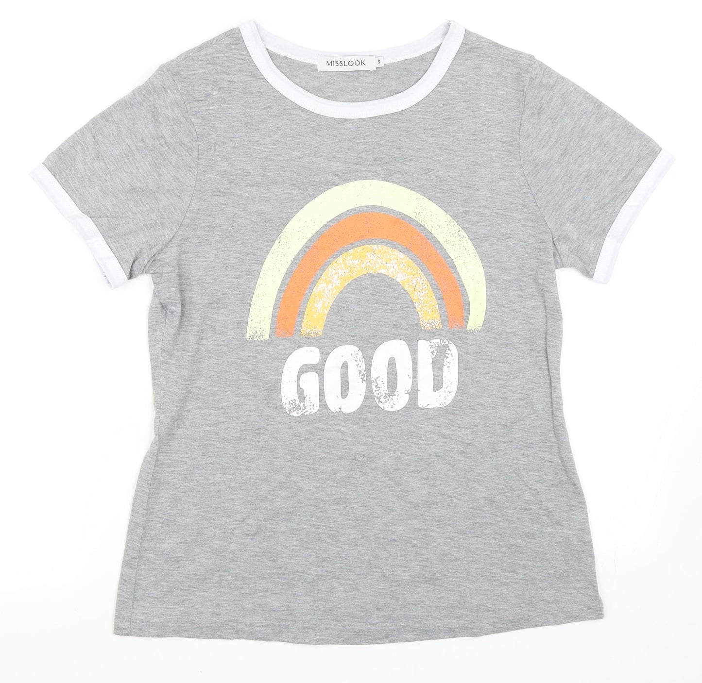 MissLook Womens Grey   Basic T-Shirt Size S