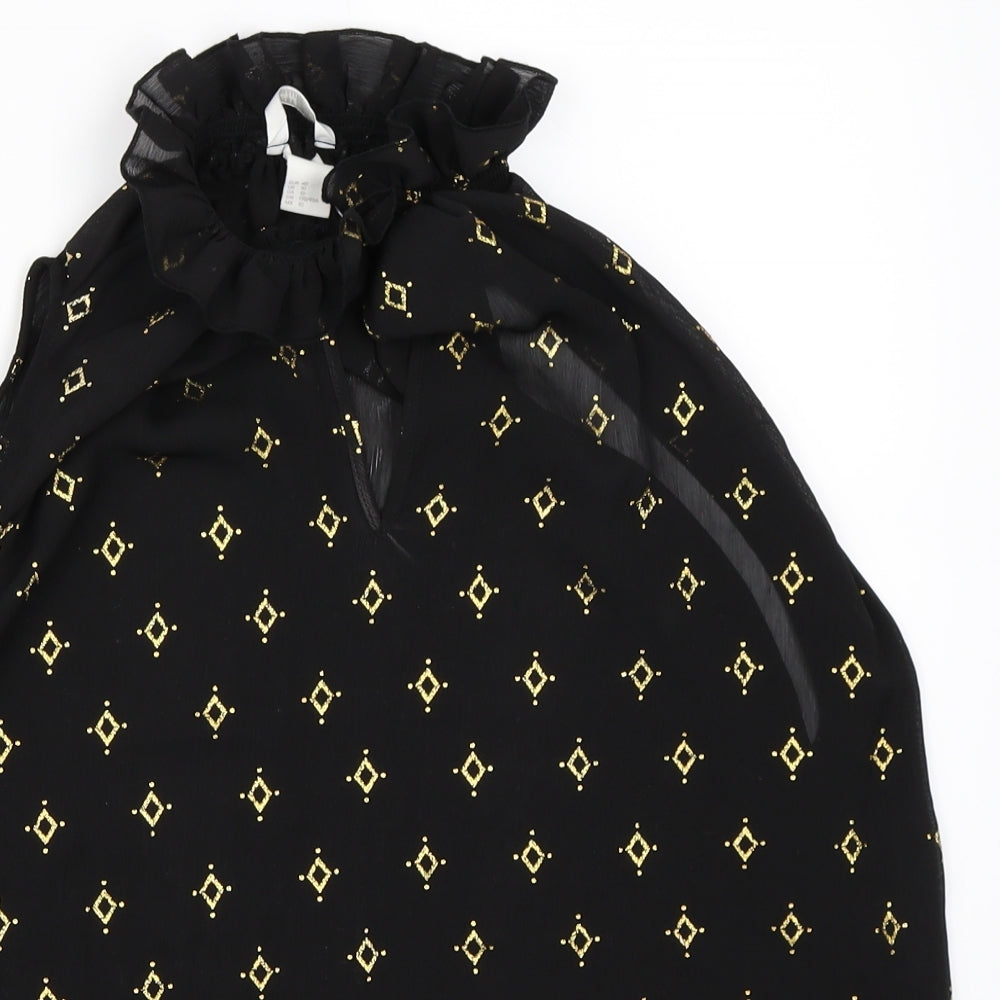 Womens UK Size 40 H&M Black Basic Blouse