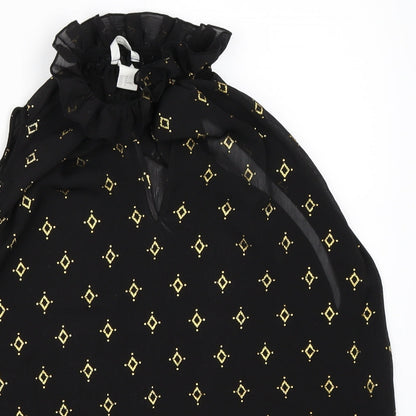 Womens UK Size 40 H&M Black Basic Blouse