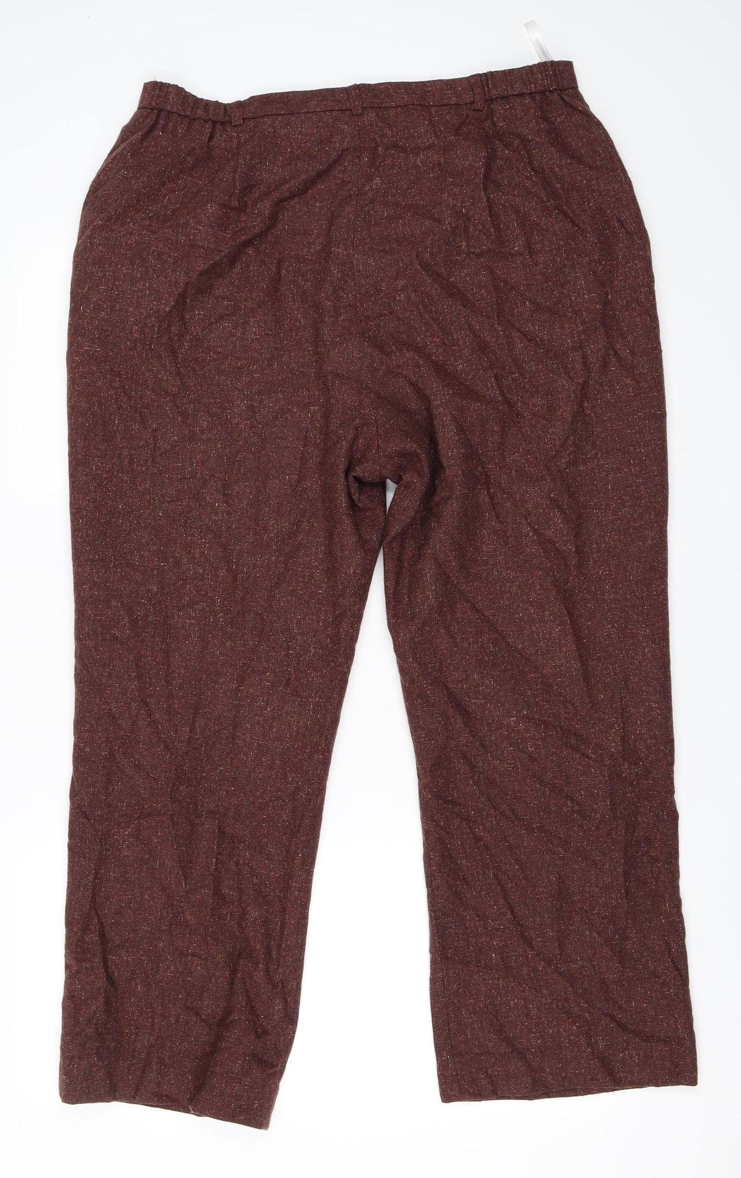 Cotswold Collections Womens Red   Cropped Trousers Size 18 L26 in