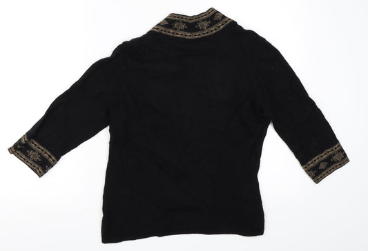 Alex & Co Womens Black   Pullover Jumper Size 10