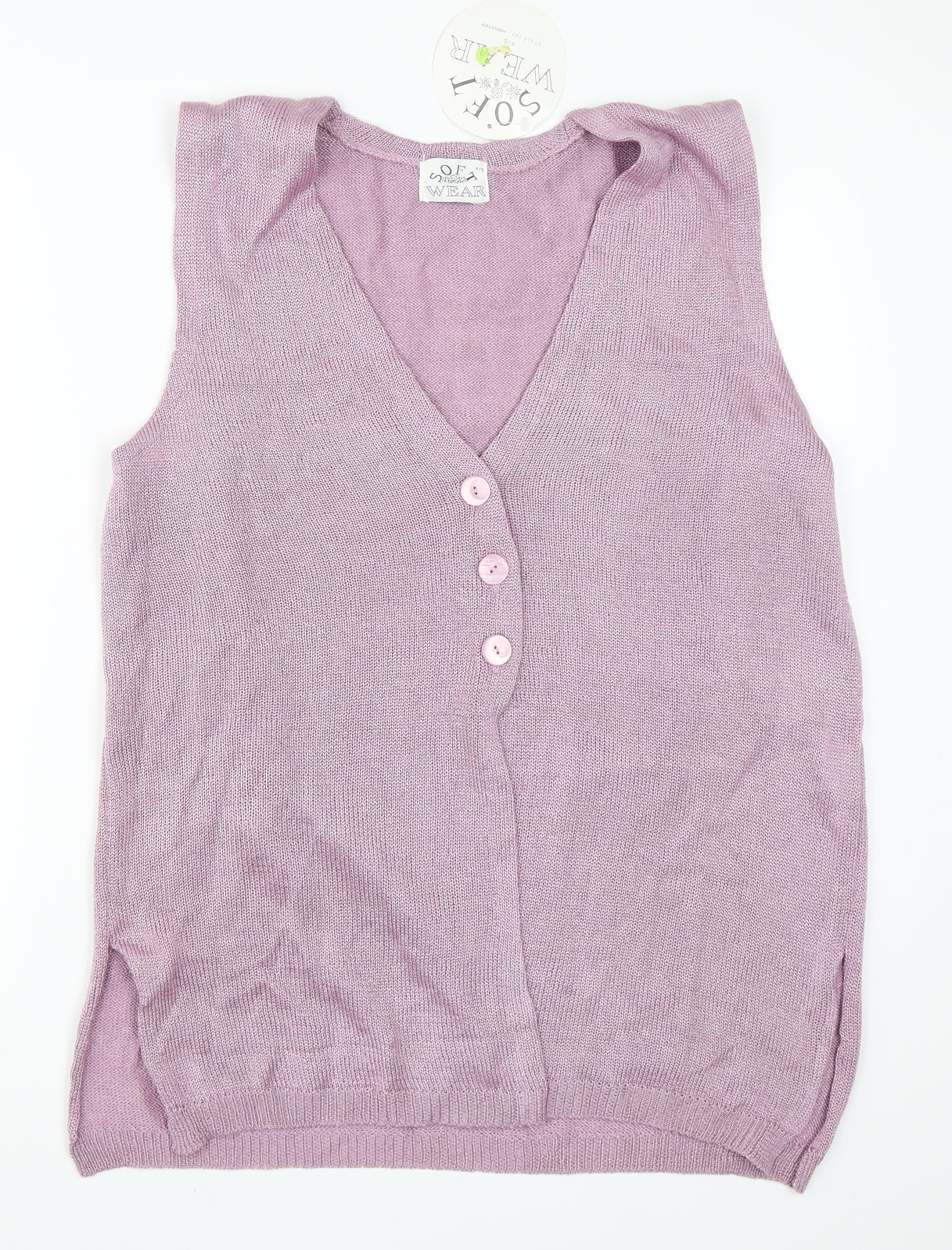 Soft Wear Womens Purple   Cardigan Jumper Size L