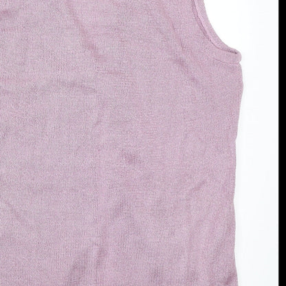 Soft Wear Womens Purple   Cardigan Jumper Size L