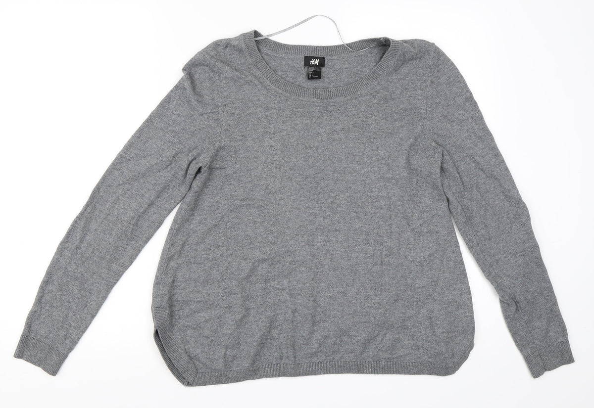 H&M Womens Grey   Pullover Jumper Size S