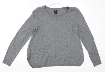 H&M Womens Grey   Pullover Jumper Size S