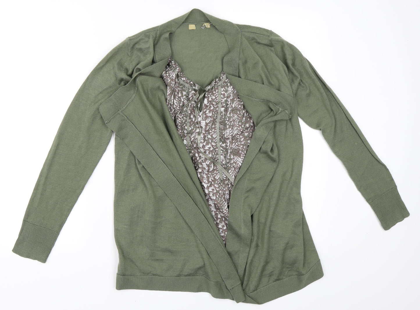 Preworn Womens Green   Cardigan Jumper Size 8