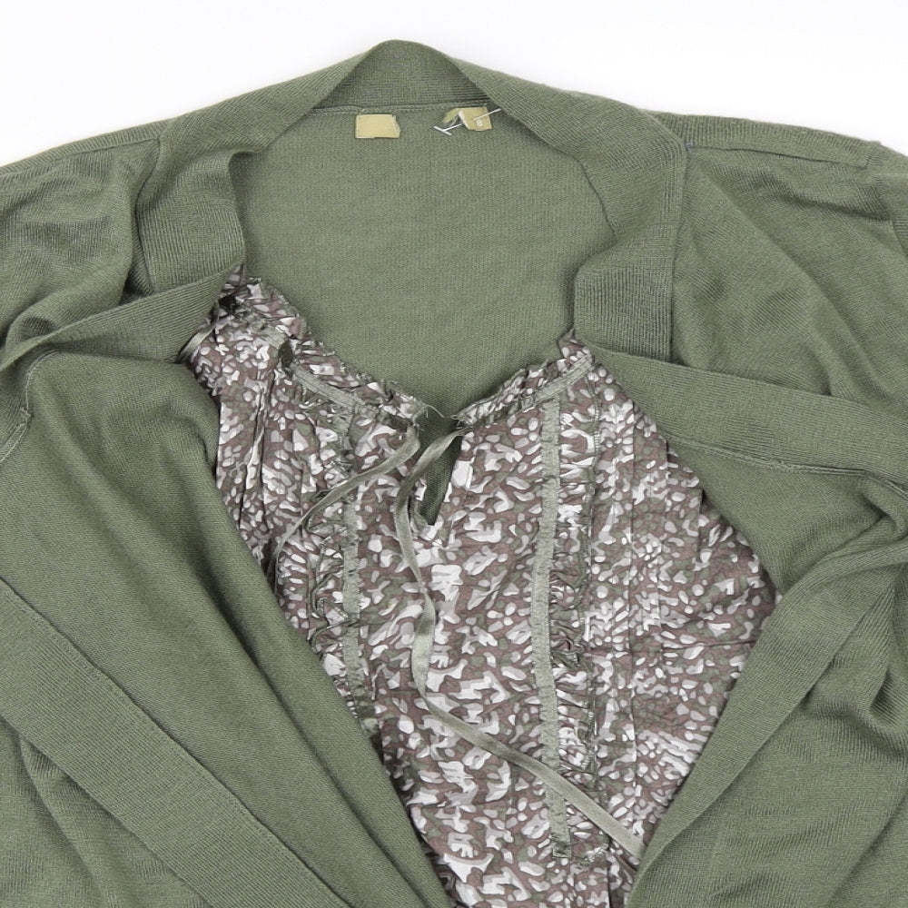 Preworn Womens Green   Cardigan Jumper Size 8