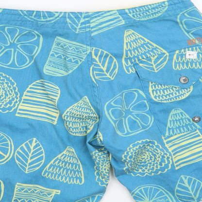 Rhythm Mens Blue   Bermuda Shorts Size 28 in - Fruit