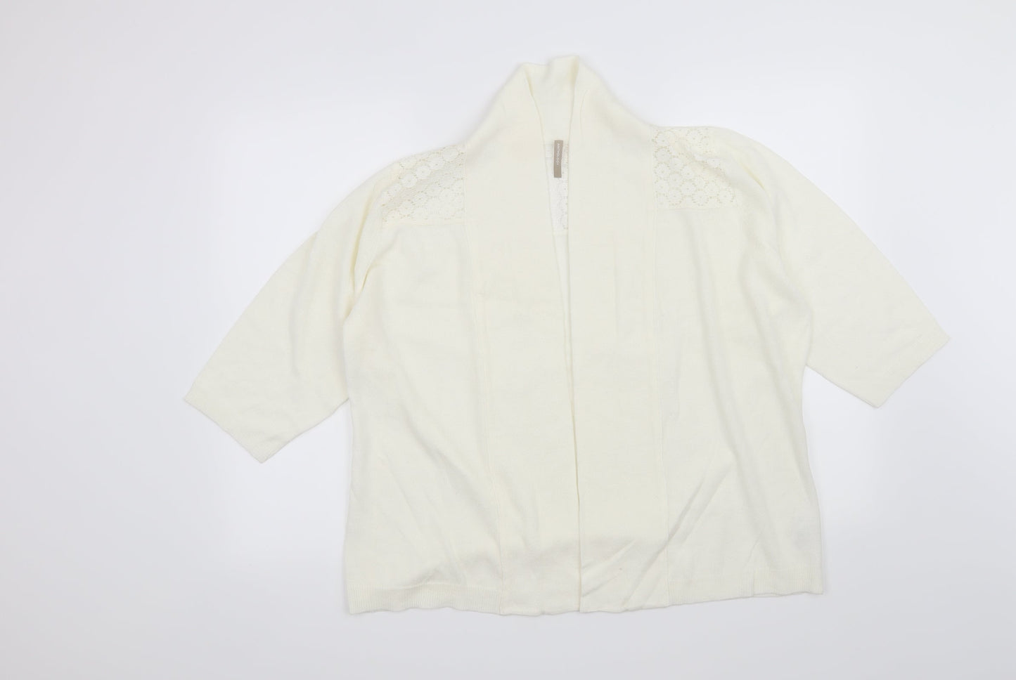 Anthology Womens Ivory Floral  Cardigan Jumper Size 16