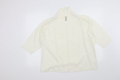 Anthology Womens Ivory Floral  Cardigan Jumper Size 16