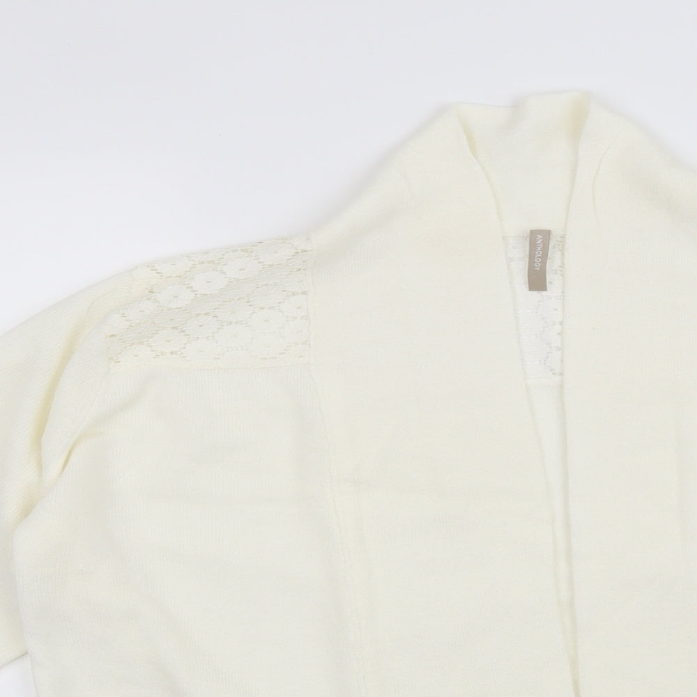 Anthology Womens Ivory Floral  Cardigan Jumper Size 16